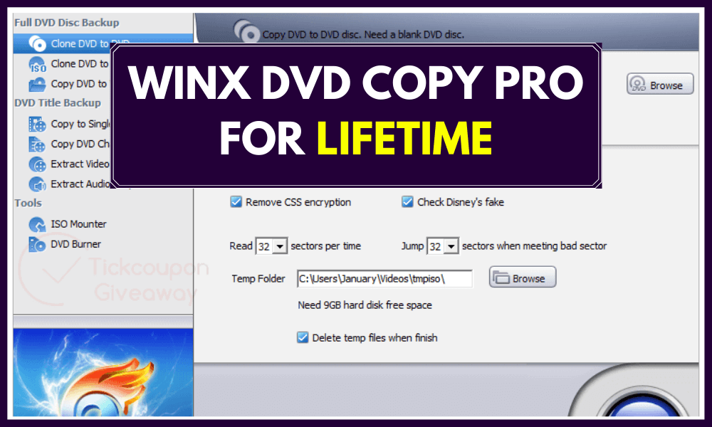 WinX DVD Copy Pro for Lifetime